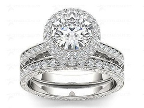 solitaire ring model jewelry platinum precious luxury gem engagement gold silver printable diamond brilliant carat shining rings wedding 3d print model - Mito3D