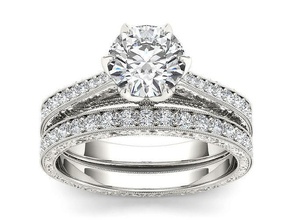 solitário anel modelo joalheria platina precioso luxo gema noivado ouro prata imprimível diamante brilhante quilate brilhando argolas casamento casamento 3d print model - Mito3D