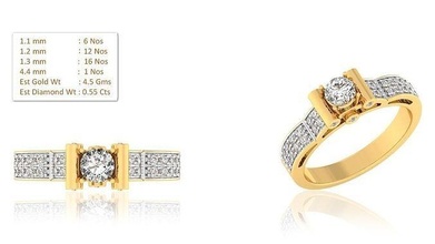 solitario squillare modello gioielleria platino prezioso lusso gemma Fidanzamento oro argento stampabile diamante brillante carati splendente anelli nozze 3d print model - Mito3D