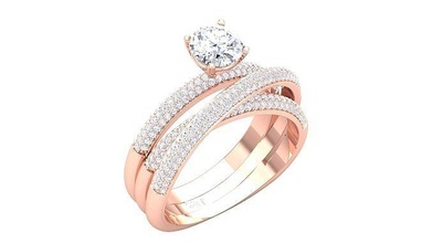 solitário anel modelo joalheria luxo ouro quilate brilhando argolas diamante noivado platina precioso gema prata imprimível brilhante 3d print model - Mito3D