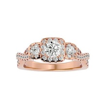 solitaire ring model jewelry gold printable brilliant rings diamond engagement luxury carat platinum precious gem silver wedding 3d print model - Mito3D