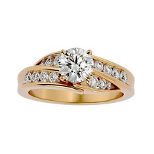 solitaire ring model jewelry gold printable brilliant rings wedding diamond engagement luxury carat platinum precious gem silver 3d print model - Mito3D