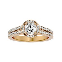 solitario squillare modello gioielleria oro stampabile brillante anelli nozze diamante fidanzamento lusso carati platino prezioso gemma argento 3d print model - Mito3D