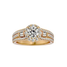 solitario anillo modelo joyería joya oro imprimible brillante anillos boda diamante compromiso lujo quilate platino precioso plata 3d print model - Mito3D