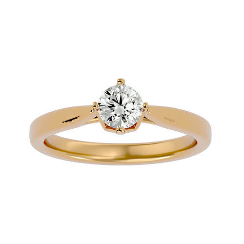solitario squillare modello gioielleria oro stampabile brillante anelli diamante Fidanzamento lusso carati platino prezioso gemma argento nozze 3D print model - Mito3D