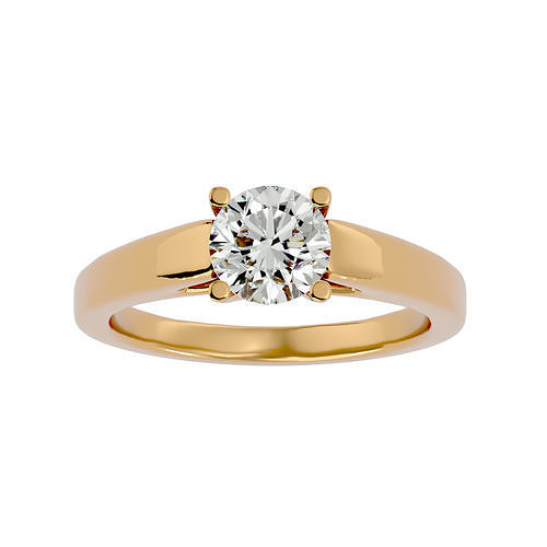 solitario squillare modello gioielleria oro stampabile brillante anelli diamante Fidanzamento lusso carati platino prezioso gemma argento nozze 3D print model - Mito3D