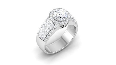 solitär ring modell 3d drucken luxus gold karat leuchtenden ringe engagement diamant schmuck platin wertvoll juwel silber druckbar brillant 3d print model - Mito3D