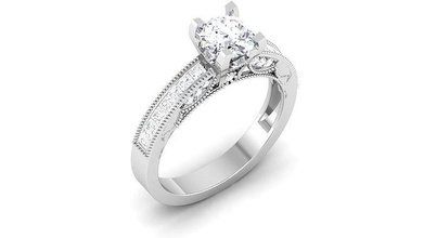 solitario squillare modello 3d stampa gioielleria oro stampabile brillante anelli diamante sterlina fidanzamento platino prezioso lusso gemma argento carati splendente 3d print model - Mito3D