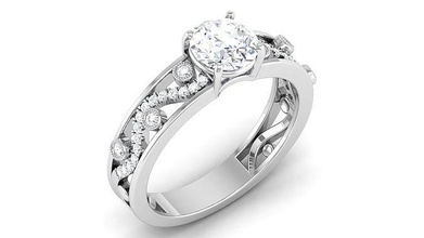 solitaire ring model 3d print luxury gold carat shining rings engagement diamond jewelry platinum precious gem silver printable brilliant 3d print model - Mito3D