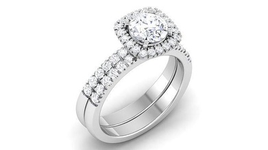solitario squillare modello 3d Stampa lusso oro carati splendente anelli Fidanzamento diamante gioielleria platino prezioso gemma argento stampabile brillante 3d print model - Mito3D