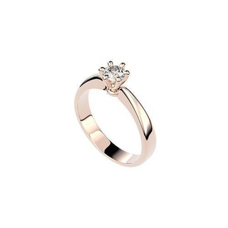 solitario anillos corona cabeza n17 anillo joyería joya oro imprimible diamante Moda collar brillante platino 3d impresión modelo 3d print model - Mito3D
