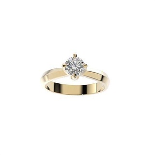 solitario anillos moderno cruzar cabeza joyería joya oro imprimible anillo Boda compromiso Moda platino brillante vestir prototipos industrial diamante plata 3d print model - Mito3D