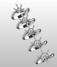solitaire seri düğün yüzük bükülme incik iş 3d takı tek taş elmas taşı ayıklama teklif özel yeni model büyüleyici beyaz altın 3dfile 3djewelry dosyası yüzükler 3d print model - Mito3D