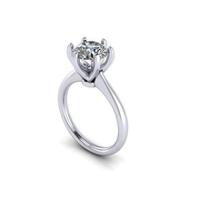 solitário pedra diamante anel jóia gema noivado Casamento jóias prata joalheria ouro engagem moda esterlina pingente colar beleza brincos pingentes argolas 3d print model - Mito3D