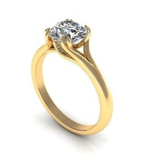 solitario Roca p1 joya compromiso Boda joyería diamante anillo plata oro enganchar Moda libra esterlina colgante pendiente collar belleza pendientes colgantes anillos 3d print model - Mito3D