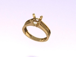 solitaire t 143 el diamante gem joya la joyería anillo los anillos de oro plata compromiso boda moda blanco brillante engagem diamant soliraire 3d print model - Mito3D