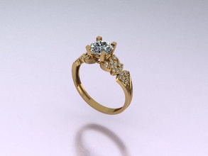 solitaire t 256 Ringe engagement Mode diamond gem Juwel Schmuck ring gold Silber Hochzeit weiß genial engagem brillant diamant soliraire 3d print model - Mito3D