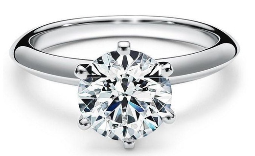solitario tif joyería joya platino oro compromiso lujo Boda precioso imprimible brillante anillo Moda diamante dedo bague anillos 3d print model - Mito3D