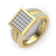 solitario nozze Fidanzamento 3dm render 3d Stampa modello gioielleria squillare gruppo musicale womenring prezioso oro stampabile diamante moda anelli massa collezione donne 3d print model - Mito3D