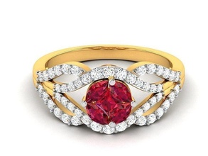 solitaire mariage engagement bande bague hommes 3d modèles pt3d anneaux femmes gothique argent imprimable diamant bijoux or 3d print model - Mito3D