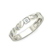 solitario Boda compromiso banda anillo anillos libra esterlina imprimible diamante platino joya joyería plata delicado ligero oro blanco espiral 3d print model - Mito3D