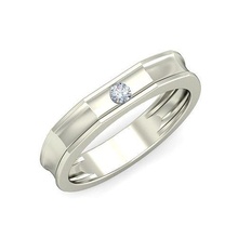 Solitaire düğün nişan grup yüzük yüzükler sterlin yazdırılabilir elmas platin parlak mücevher gümüş takı narin ışık altın beyaz 3d print model - Mito3D