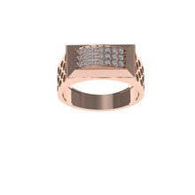 solitário Casamento noivado homens anel jóias argolas esterlina imprimível diamante platina brilhante jóia joalheria masculino noivo 3d print model - Mito3D