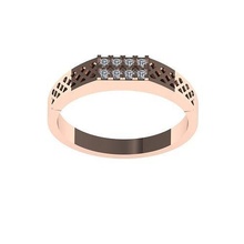 solitário Casamento noivado homens anel jóias argolas esterlina imprimível diamante platina brilhante jóia joalheria masculino noivo 3d print model - Mito3D