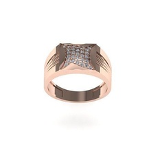 solitário Casamento noivado homens anel jóias argolas esterlina imprimível diamante platina brilhante jóia joalheria ouro masculino noivo 3d print model - Mito3D
