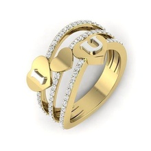 solitario Boda compromiso hombres anillo 3dm conjunto banda 3d modelos pt3d anillos mujer matrimonio gótico plata imprimible diamante joyería joya oro 3d print model - Mito3D