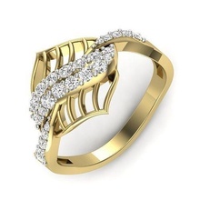 solitario Boda compromiso hombres anillo 3dm joyería joya banda oro diamante anillos abultar colección mujer Pareja silueta contorno imprimible 3d print model - Mito3D