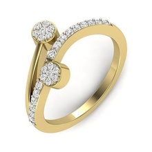 solitário Casamento noivado homens anel 3dm render joalheria banda ouro diamante argolas massa coleção mulheres masculino casal silhueta contorno imprimível 3d print model - Mito3D