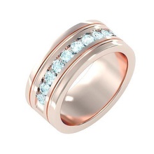Solitär Hochzeit Engagement Männer Ring 3dm Schmuck Band Gold Diamant Ringe Bulk Sammlung Frauen 3d print model - Mito3D