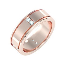 Solitär Hochzeit Engagement Männer Ring 3dm Schmuck Band Gold Diamant Ringe Bulk Sammlung Frauen 3d print model - Mito3D