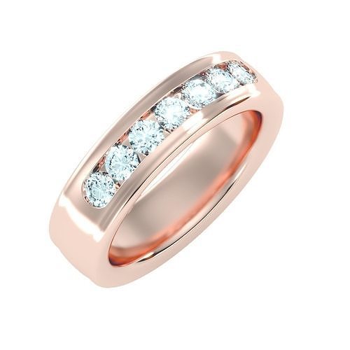 solitário Casamento noivado homens anel 3dm render detalhe joalheria banda ouro diamante argolas massa coleção mulheres masculino casal 3D print model - Mito3D