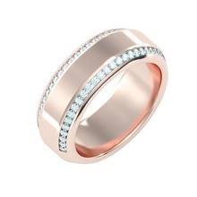 solitário casamento noivado homens anel 3dm render joalheria banda ouro diamante argolas massa coleção mulheres masculino casal 3d print model - Mito3D
