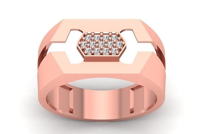 solitaire mariage engagement Hommes bague 3dm stl obj fbx détails mode imprimable bijoux or engagem platine diamant brillant anneaux 3D print model - Mito3D