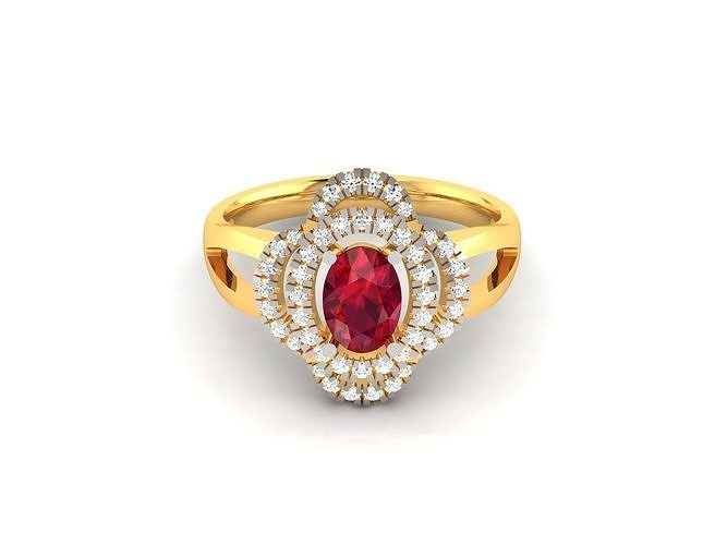 solitario Boda compromiso oval anillo joya joyería eternidad precioso anillos piedras oro piedra preciosa diamante ropa perlas diamantes Moda 3D print model - Mito3D