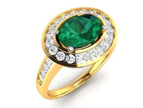 solitario boda compromiso oval roca anillo joyería joya banda mujer precioso oro imprimible diamante moda anillos abultar colección 3d print model - Mito3D