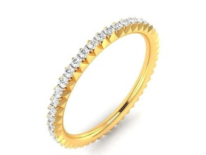 solitario Boda compromiso anillo oro joyería joya plata imprimible diamante brillante fasion belleza angelahuble anillos libra esterlina vestir 3d print model - Mito3D