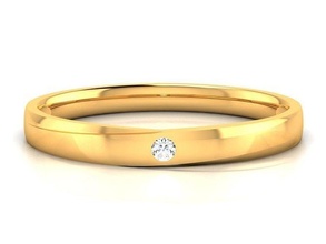 solitario Boda compromiso anillo anillos libra esterlina imprimible diamante platino brillante joya joyería plata blanco oro 3d print model - Mito3D