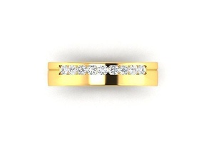 solitario Boda compromiso anillo libra esterlina imprimible diamante platino brillante joya joyería plata delicado ligero oro blanco anillos 3d print model - Mito3D
