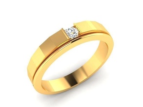 Solitär Hochzeit Engagement Ring Schmuck Band Frauenring Gold Diamant Mode Ringe Bulk Sammlung Frauen 3d print model - Mito3D