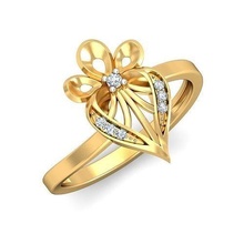 solitario boda compromiso anillo joyería joya banda mujer oro diamante moda anillos abultar colección 3d print model - Mito3D