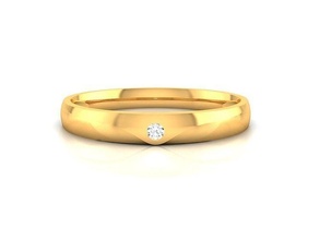 solitaire mariage engagement bague anneaux sterling imprimable diamant platine brillant bijou bijoux argent blanc or 3d print model - Mito3D