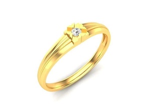 solitario nozze Fidanzamento squillare anelli gemma gioiello gioielleria stampabile diamante argento oro sterlina bianca brillante platino prezioso lusso 3d print model - Mito3D