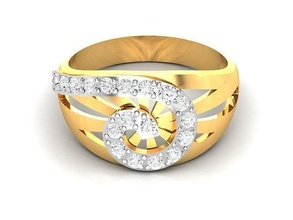 Solitaire düğün nişan yüzük yüzükler mücevher elmas yazdırılabilir altın takı ışık ağırlık minimalist wt gümüş 3d print model - Mito3D