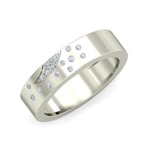 mujer boda compromiso anillo anillos solitario libra esterlina imprimible diamante platino joya joyería plata delicado ligero oro blanco espiral 3d print model - Mito3D
