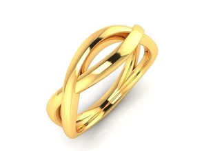 Solitaire düğün nişan yüzük yüzükler mücevher elmas yazdırılabilir altın takı ışık ağırlık minimalist wt gümüş 3d print model - Mito3D