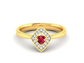 solitario boda compromiso anillo joyería joya imprimible diamante platino libra esterlina oro plata amortiguar cortar clásico anillos 3d print model - Mito3D